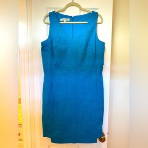 Evan Picone blue sleeveless dress size 14